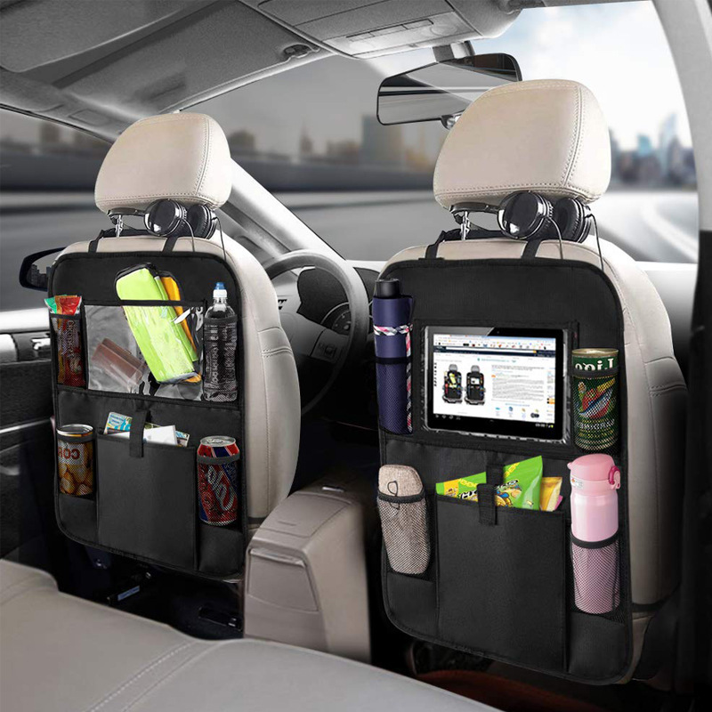 Toddler Tablet Accessories - Car Backseat Organizer with Touch Screen