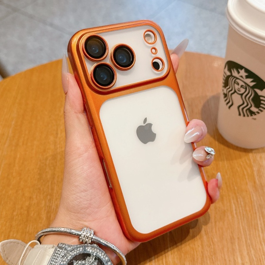 Tablet Accessories For Girls - Luxury Matte Clear Electroplate Case for