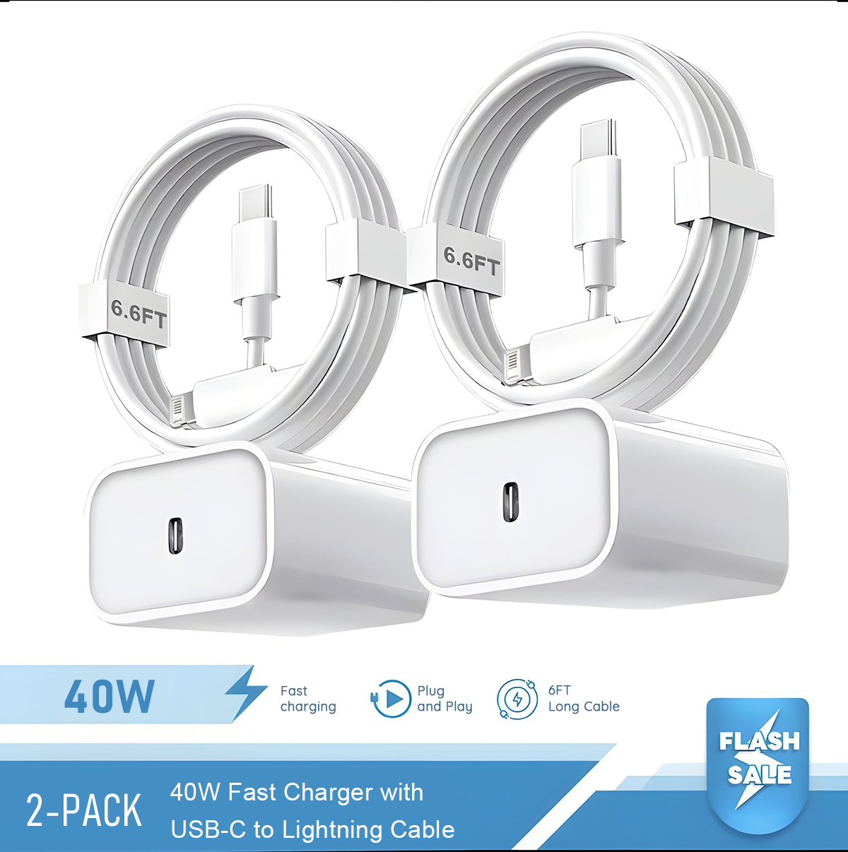 Tablet Accessories Set - 2-4 Set 40W Fast Charger for