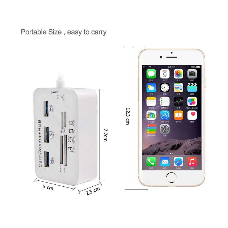 7in1 3 Ports USB TYPE C 3.0 HU - Usb Hub Type C 评论和价格