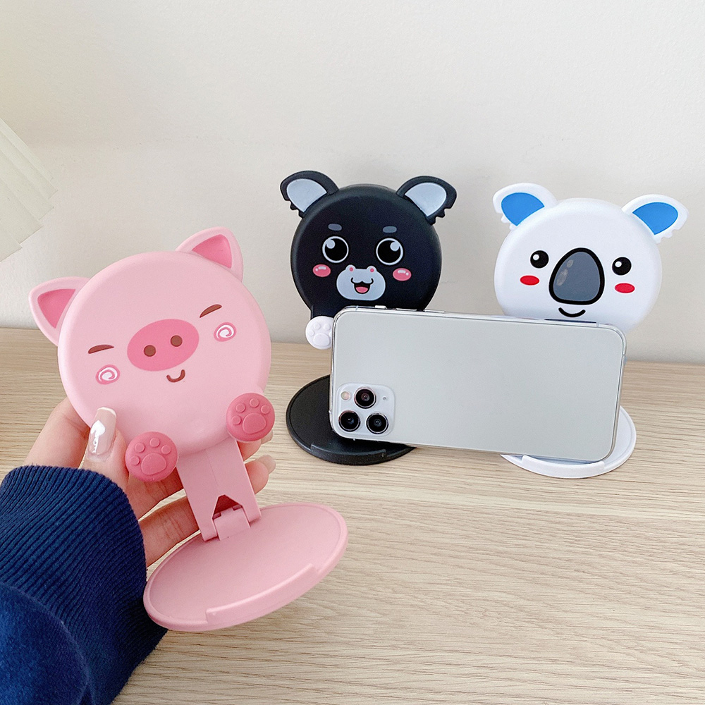 Cute Animal Desktop Phone Stan - Tablet Accessories For Students 评论和价格
