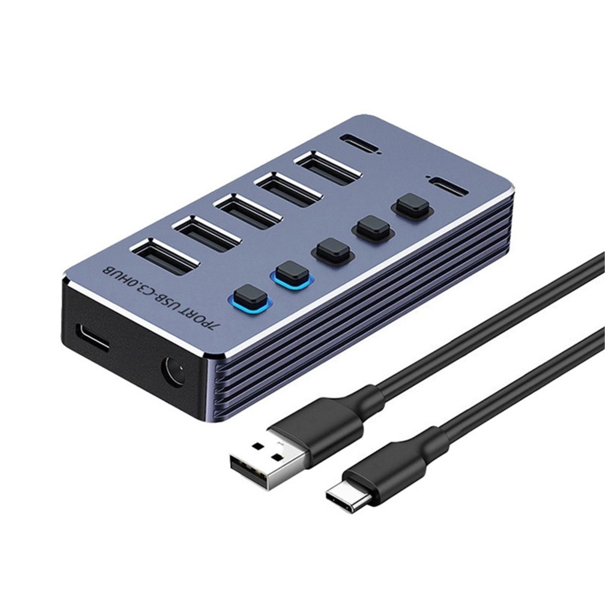 update. 5-Port USB 2-Port Type - Usb Hub Type C 评论和价格