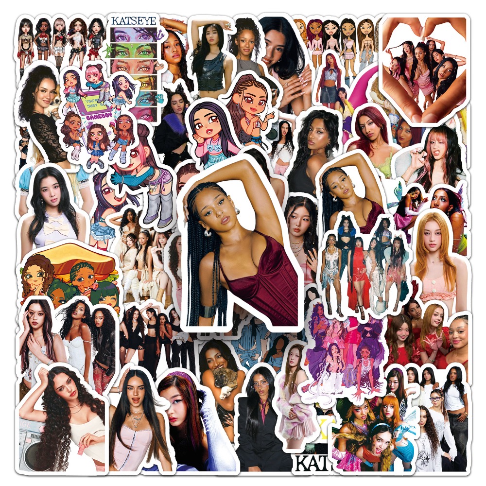 50pcs Girl Group KATSEYE Graff - Tablet Accessories For Girls 评论和价格