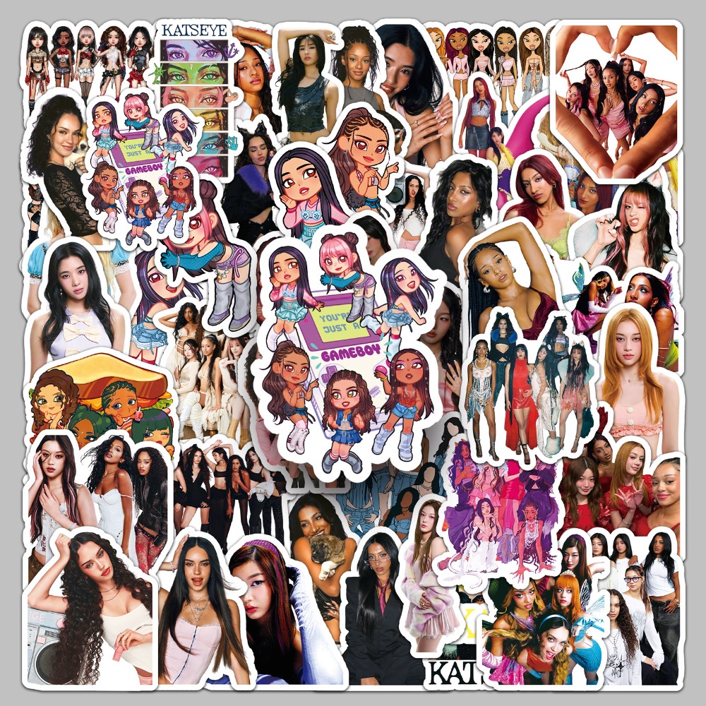 50pcs Girl Group KATSEYE Graff - Tablet Accessories For Girls 评论和价格