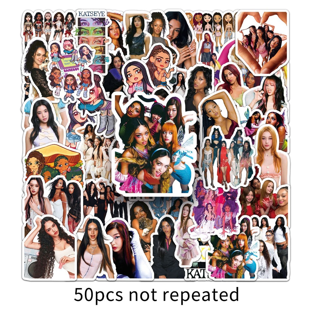 50pcs Girl Group KATSEYE Graff - Tablet Accessories For Girls 评论和价格