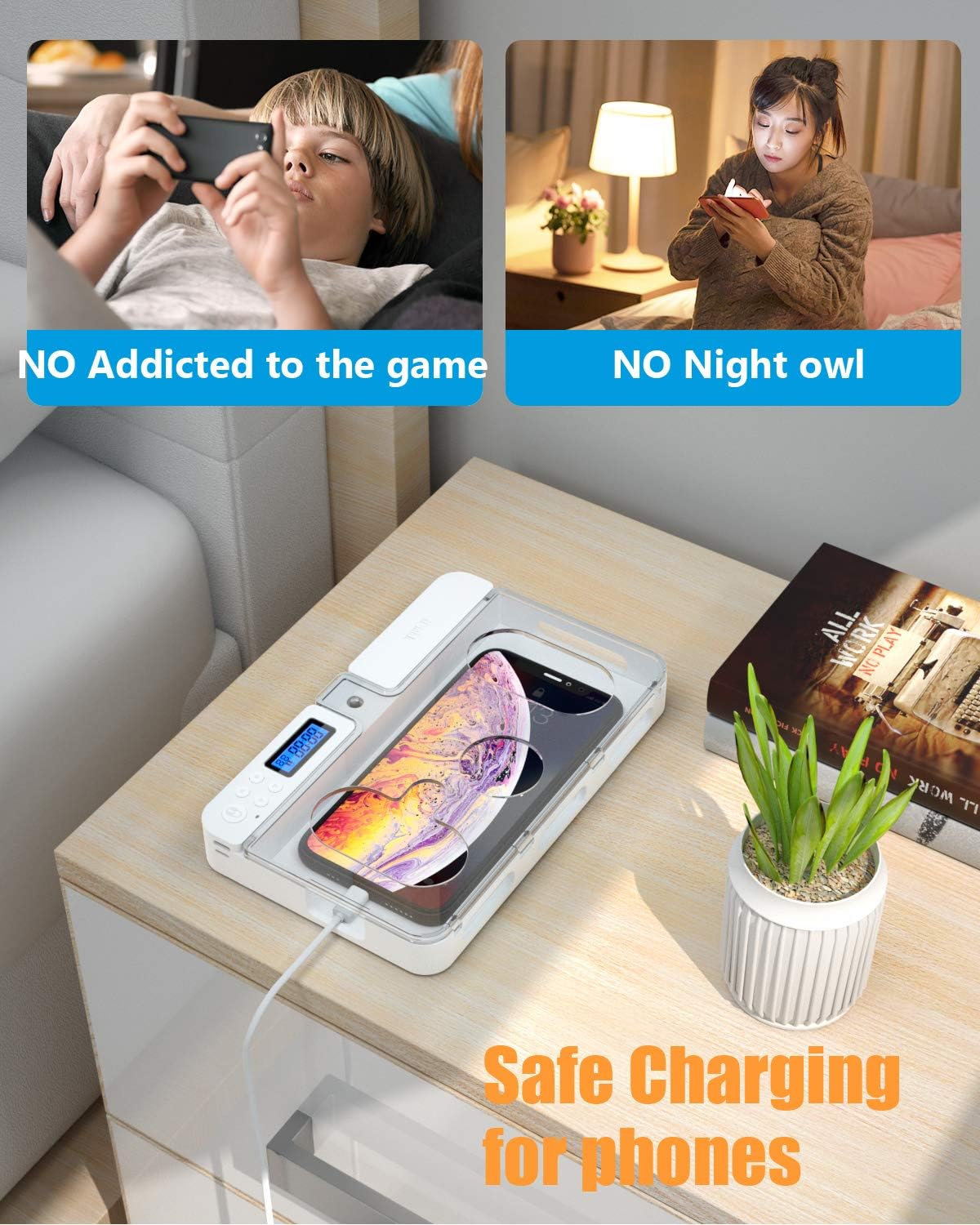 Timer Lock Box for iPad IPhone - Toddler Tablet Accessories 评论和价格