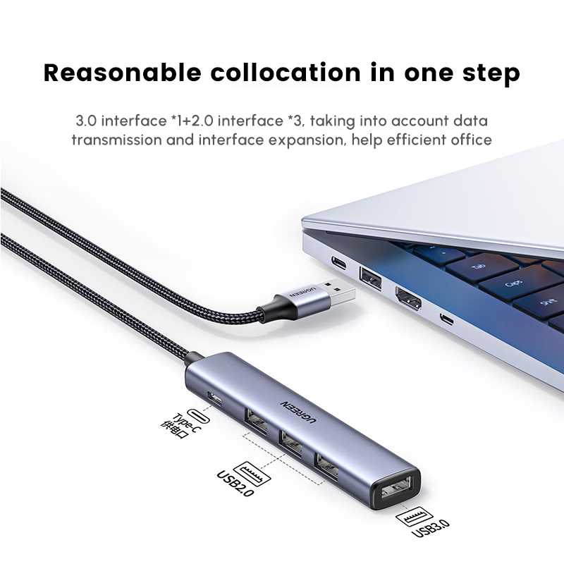UGREEN USB Hub with 4 USB2.0 P - Usb Hub Type C 评论和价格