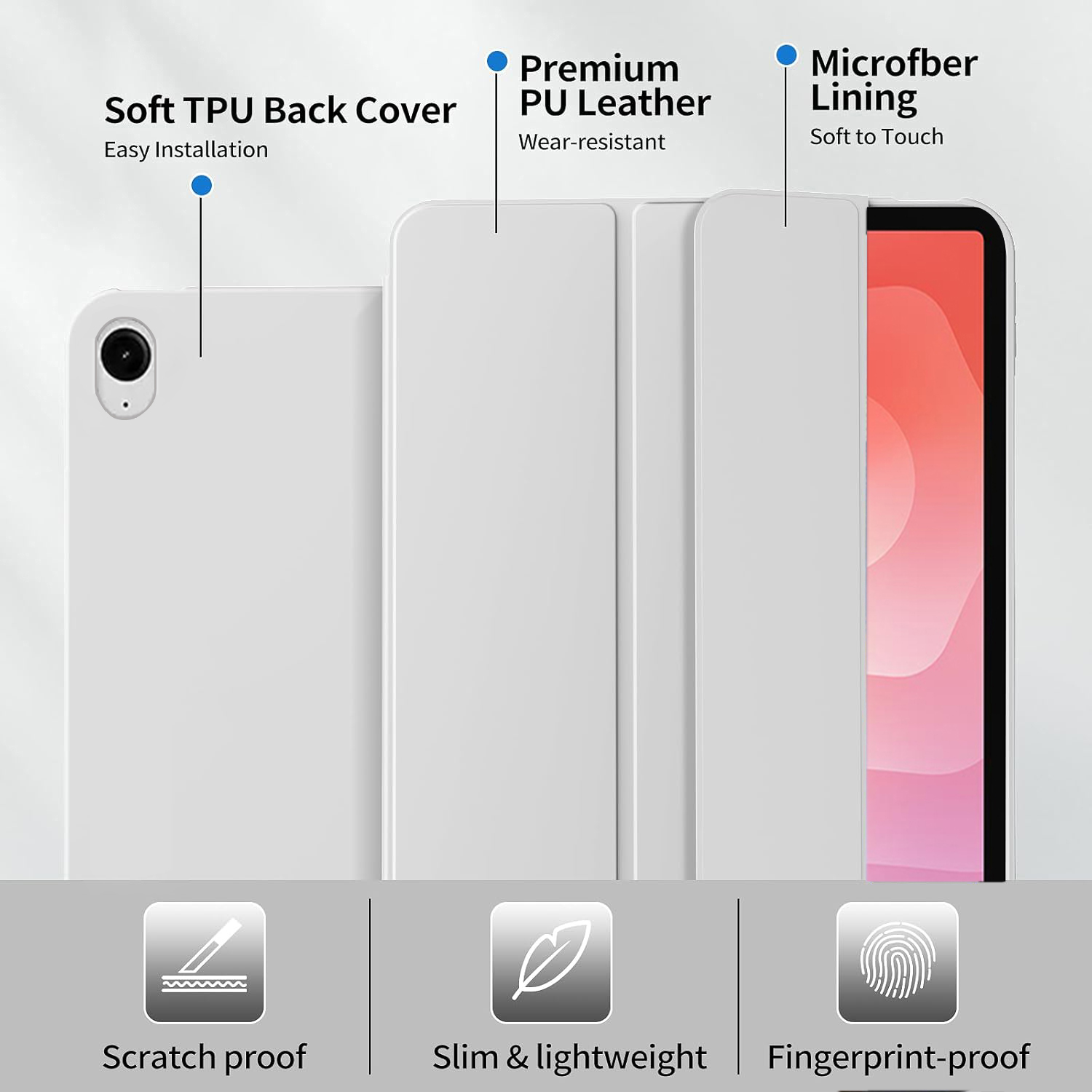 Tri-fold Flip Case For Samsung - Galaxy Tablet Accessories 评论和价格
