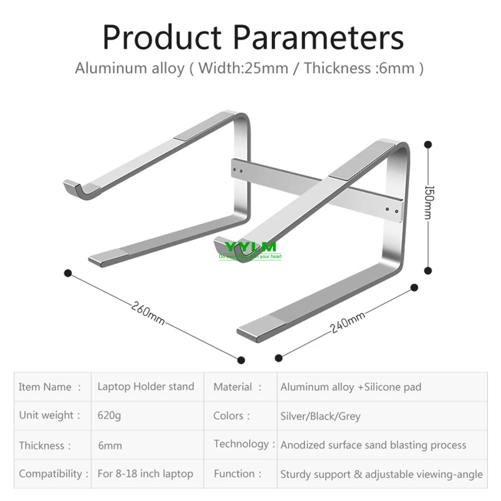 Aluminum Laptop Stand Notebook - Tablet Ipad Accessories 评论和价格