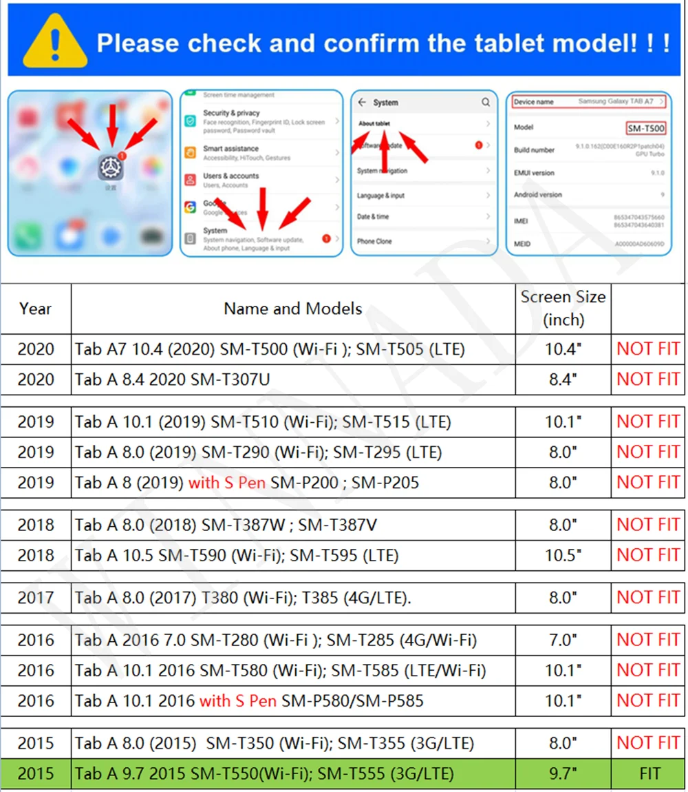For Samsung Galaxy Tab A 9.7 I - Galaxy Tablet Accessories 评论和价格