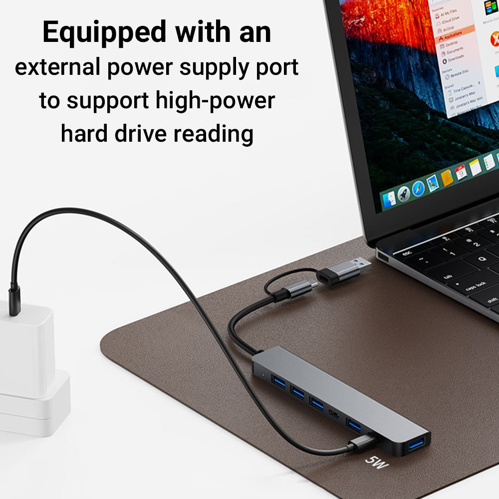 7-in-1 Dual-Head USB-C&USB Doc - Tablet Accessories For Students 评论和价格