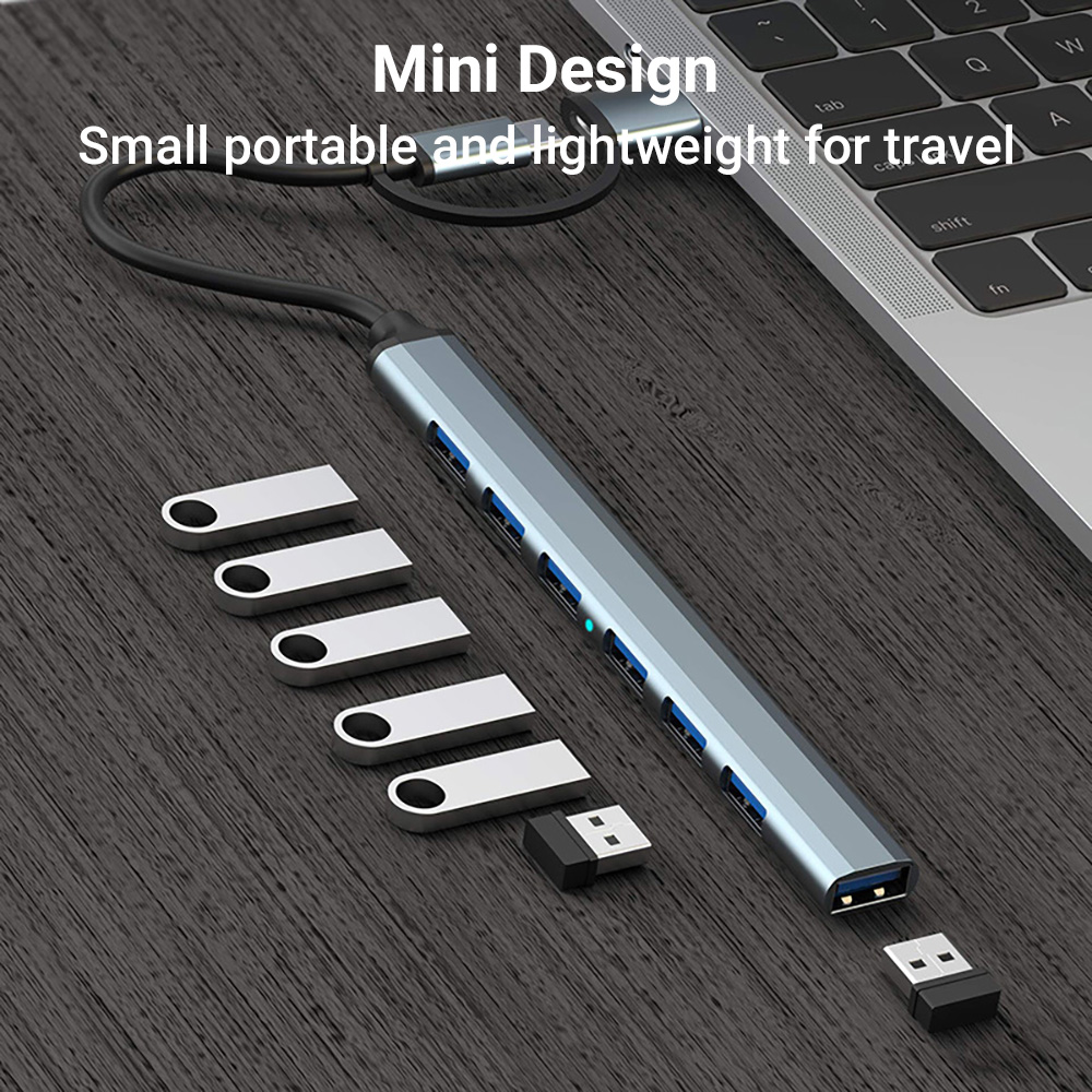 7-in-1 Dual-Head USB-C&USB Doc - Tablet Accessories For Students 评论和价格