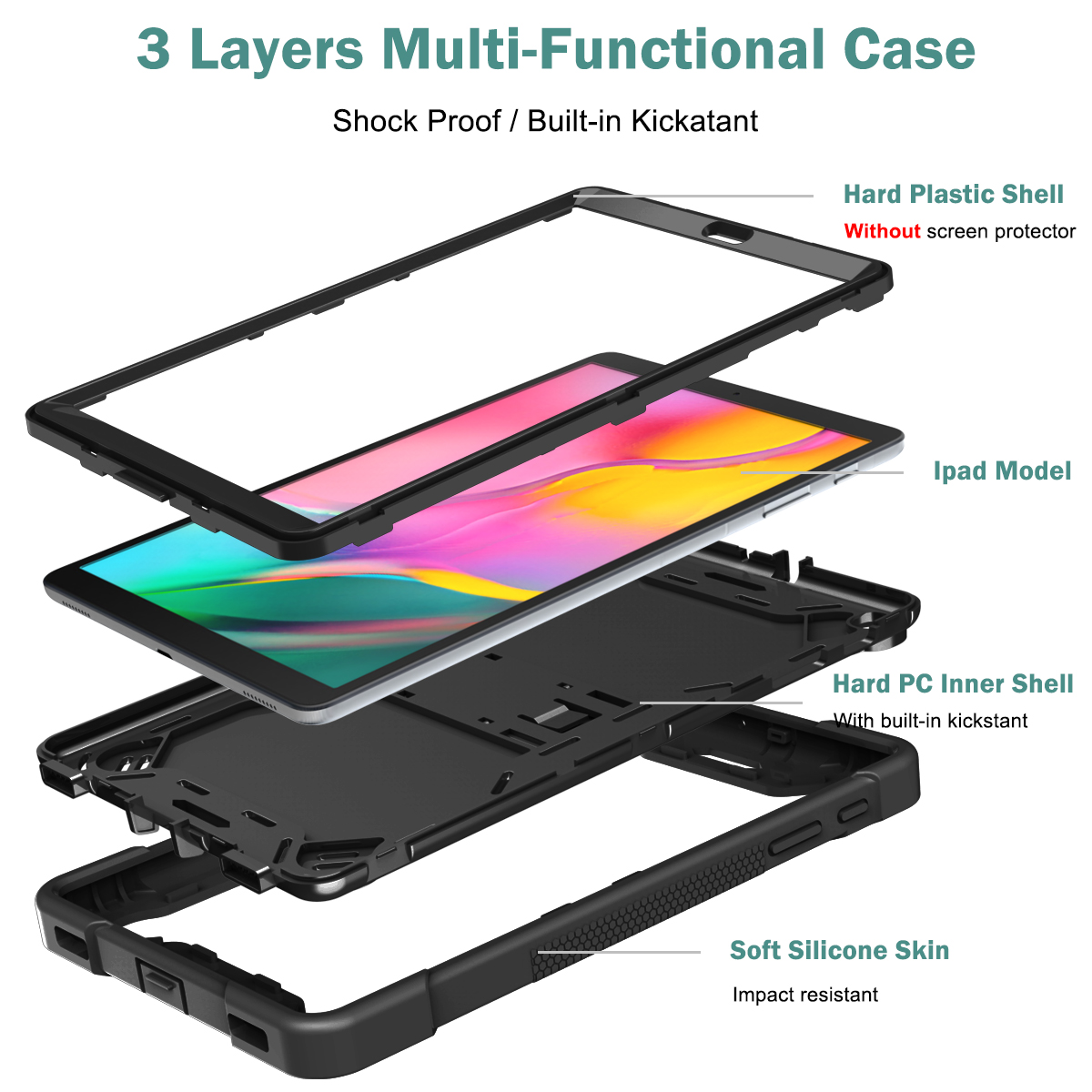 Heavy Duty Stand Case for Sams - Blackview Tablet Accessories 评论和价格
