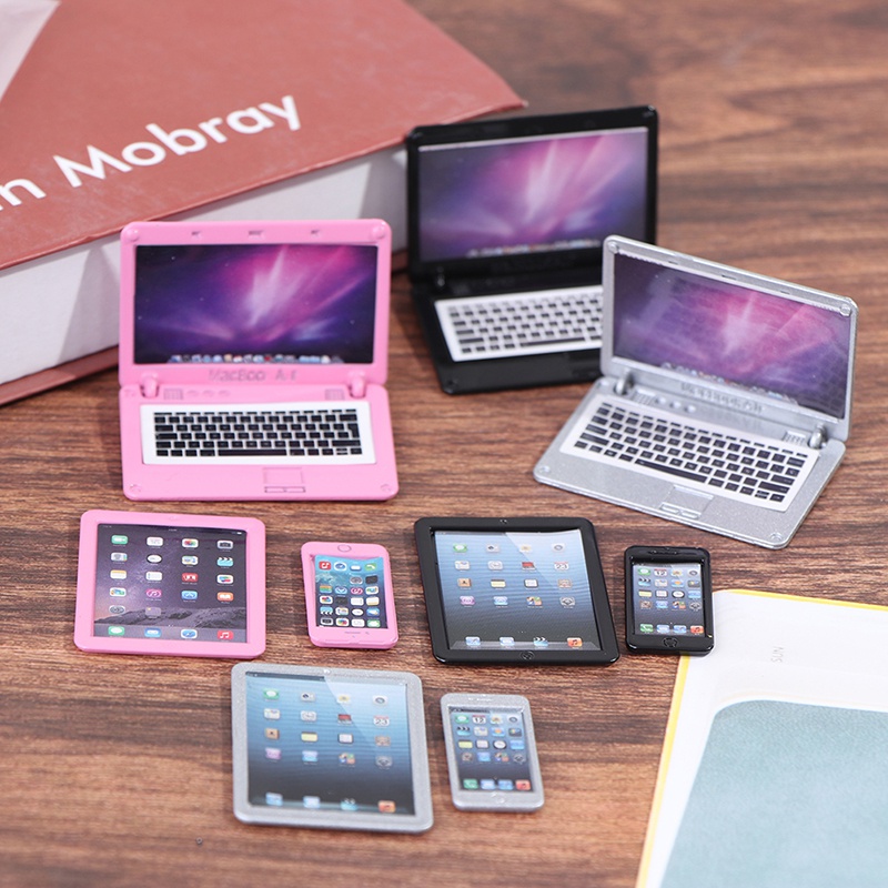 3Pcs/Set Simulation Mini Lapto - Tablet Accessories Set 评论和价格