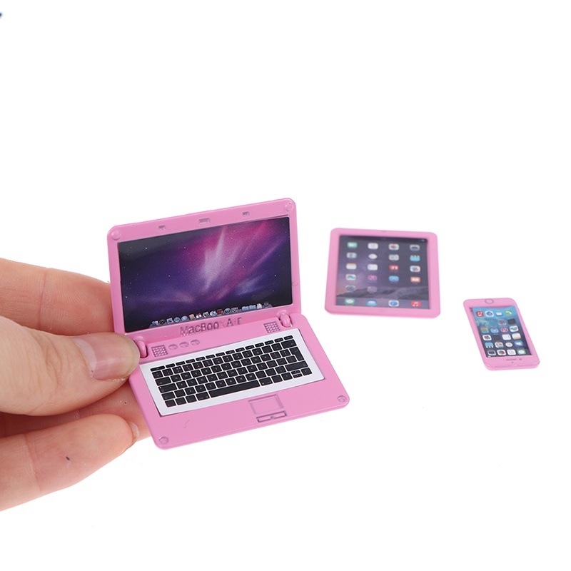 3Pcs/Set Simulation Mini Lapto - Tablet Accessories Set 评论和价格