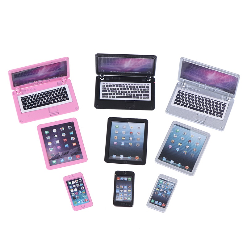 3Pcs/Set Simulation Mini Lapto - Tablet Accessories Set 评论和价格