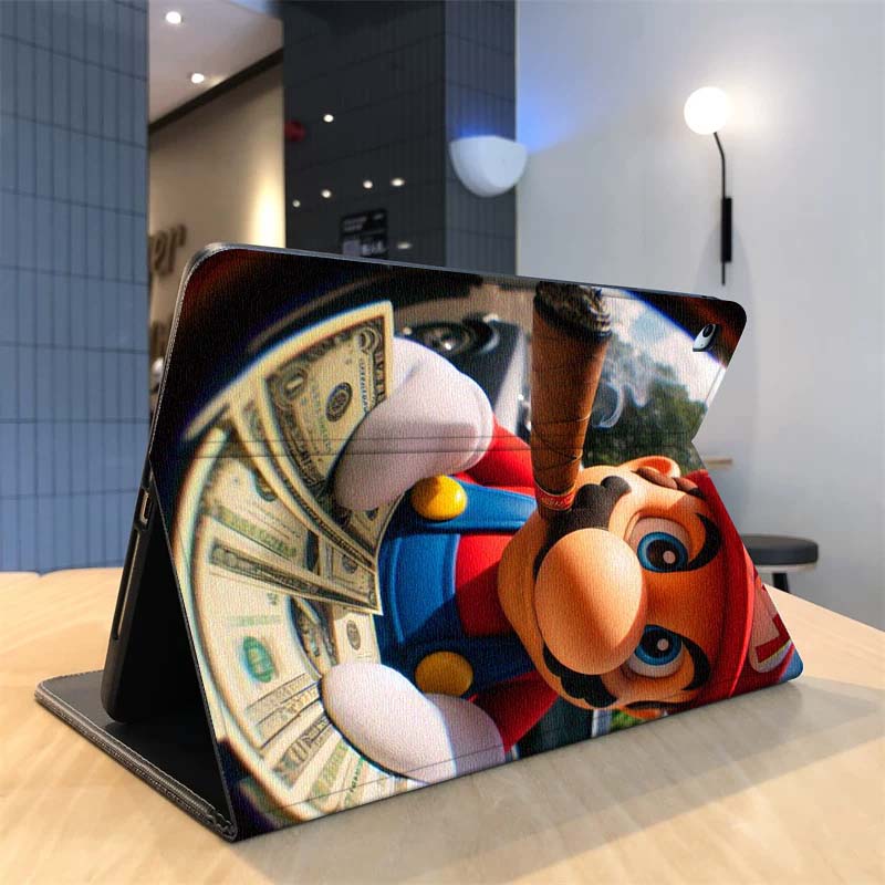 Cartoon M-Marios Art For Samsu - Galaxy Tablet Accessories 评论和价格
