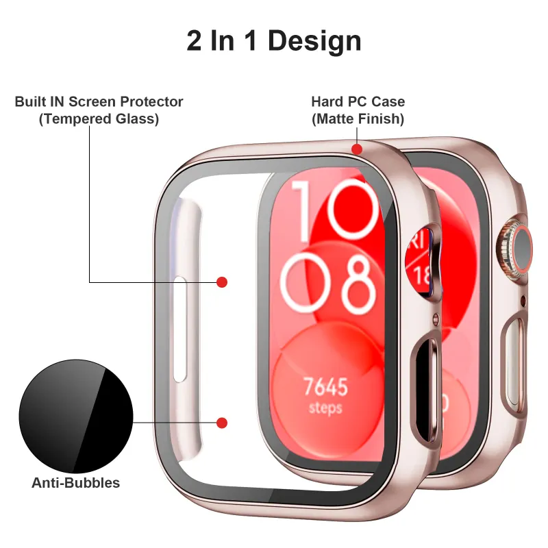 Glass+PC Case for Huawei Watch - Tablet Accessories For Girls 评论和价格