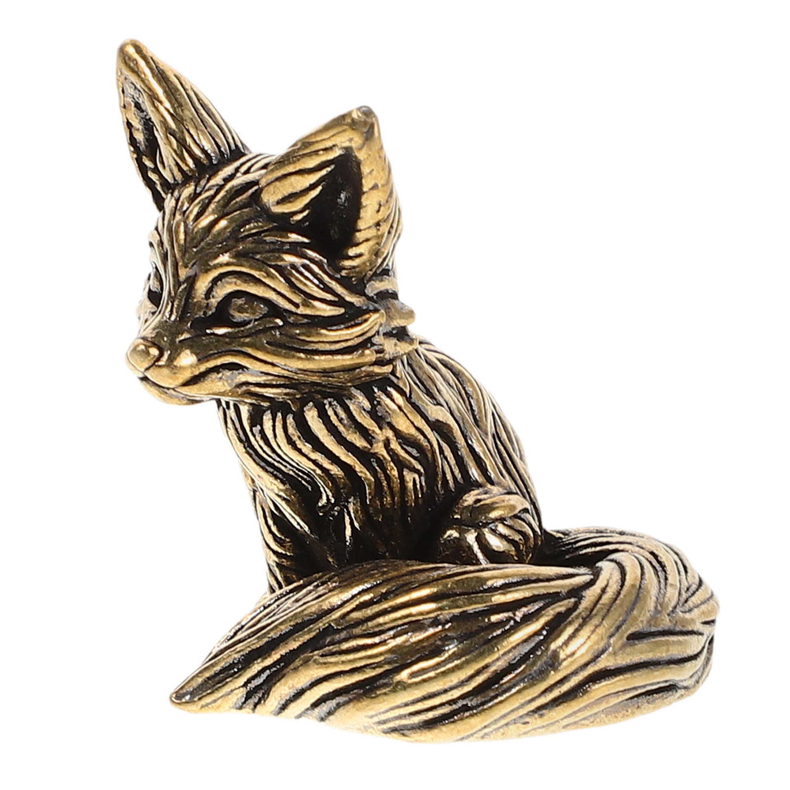Vintage Solid Brass Fox Orname - Office Table Accessories Unique 评论和价格