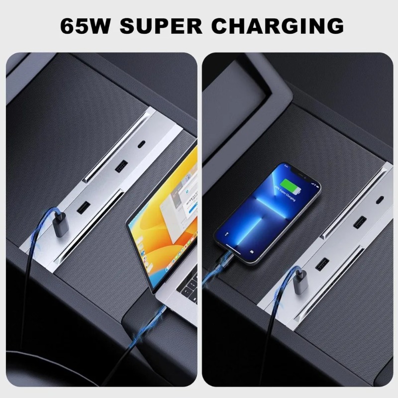 Center Console Car Adapter Mul - Usb Hub Type C 评论和价格