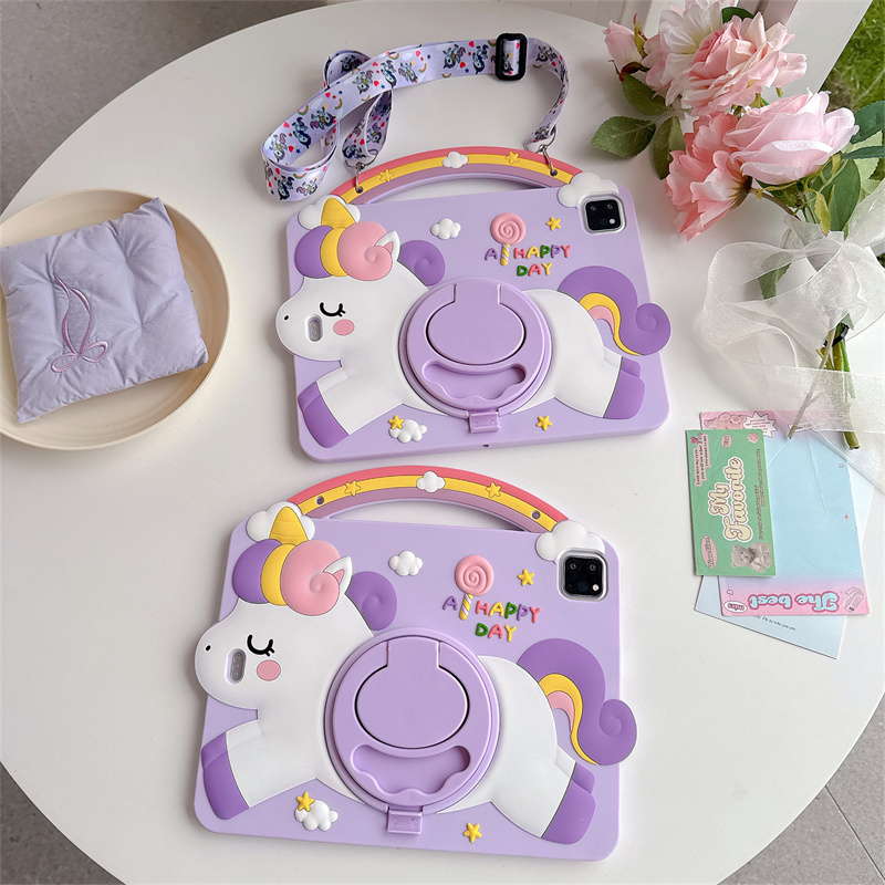 Cartoon Unicorn Kids Stand Tab - Remarkable Tablet Accessories 评论和价格