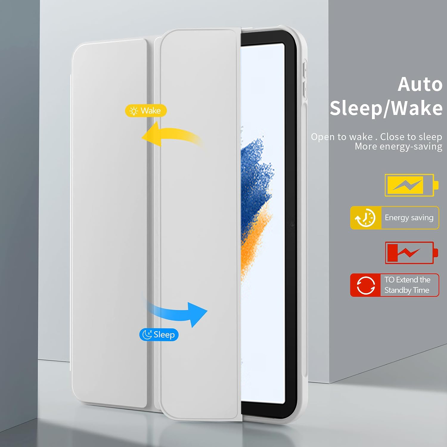 Tri-fold Flip Case For Samsung - Galaxy Tablet Accessories 评论和价格