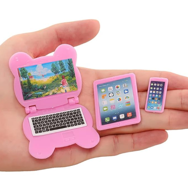 3pcs Dollhouse Mini Item Doll  - Tablet Accessories Set 评论和价格