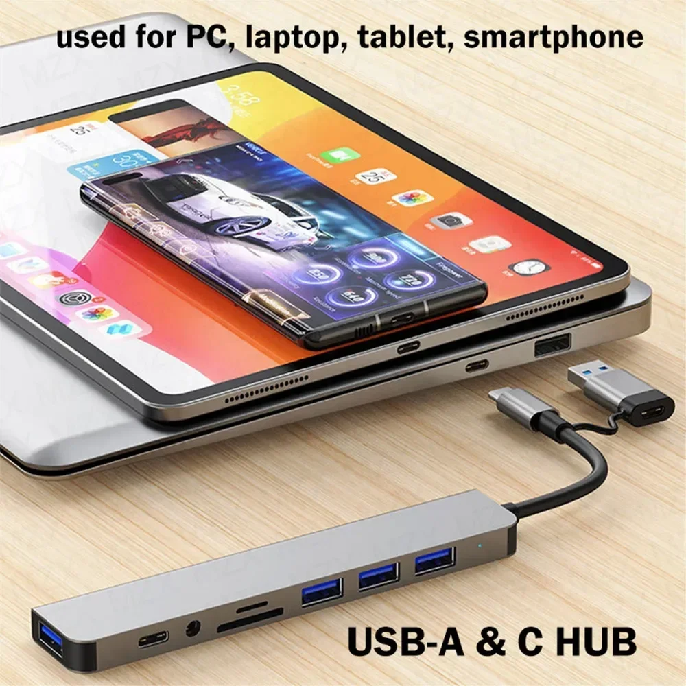 8 in 1 USB C Hub Expander Mult - Usb Hub Type C 评论和价格