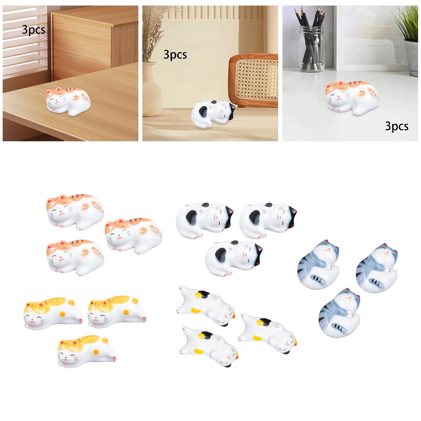 3Pcs Chopsticks Rest Reusable  - Office Table Accessories Unique 评论和价格