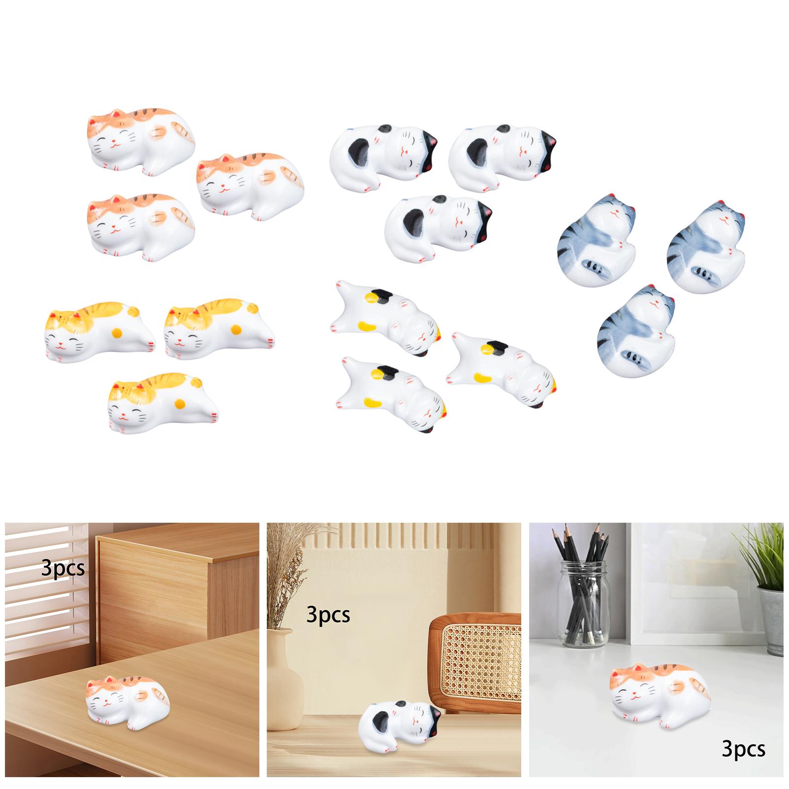 3Pcs Chopsticks Rest Reusable  - Office Table Accessories Unique 评论和价格