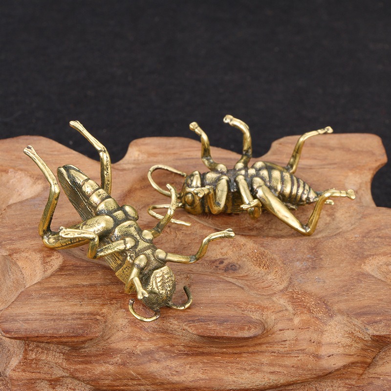 Creative Solid Brass Crickets  - Office Table Accessories Unique 评论和价格