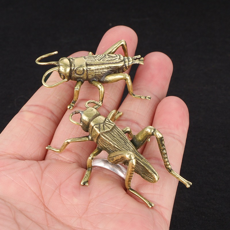 Creative Solid Brass Crickets  - Office Table Accessories Unique 评论和价格