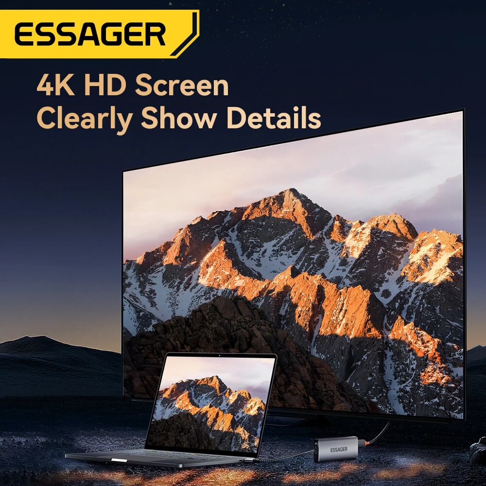 Essager 8-in-1 USB Hub With Di - Usb Hub Type C 评论和价格