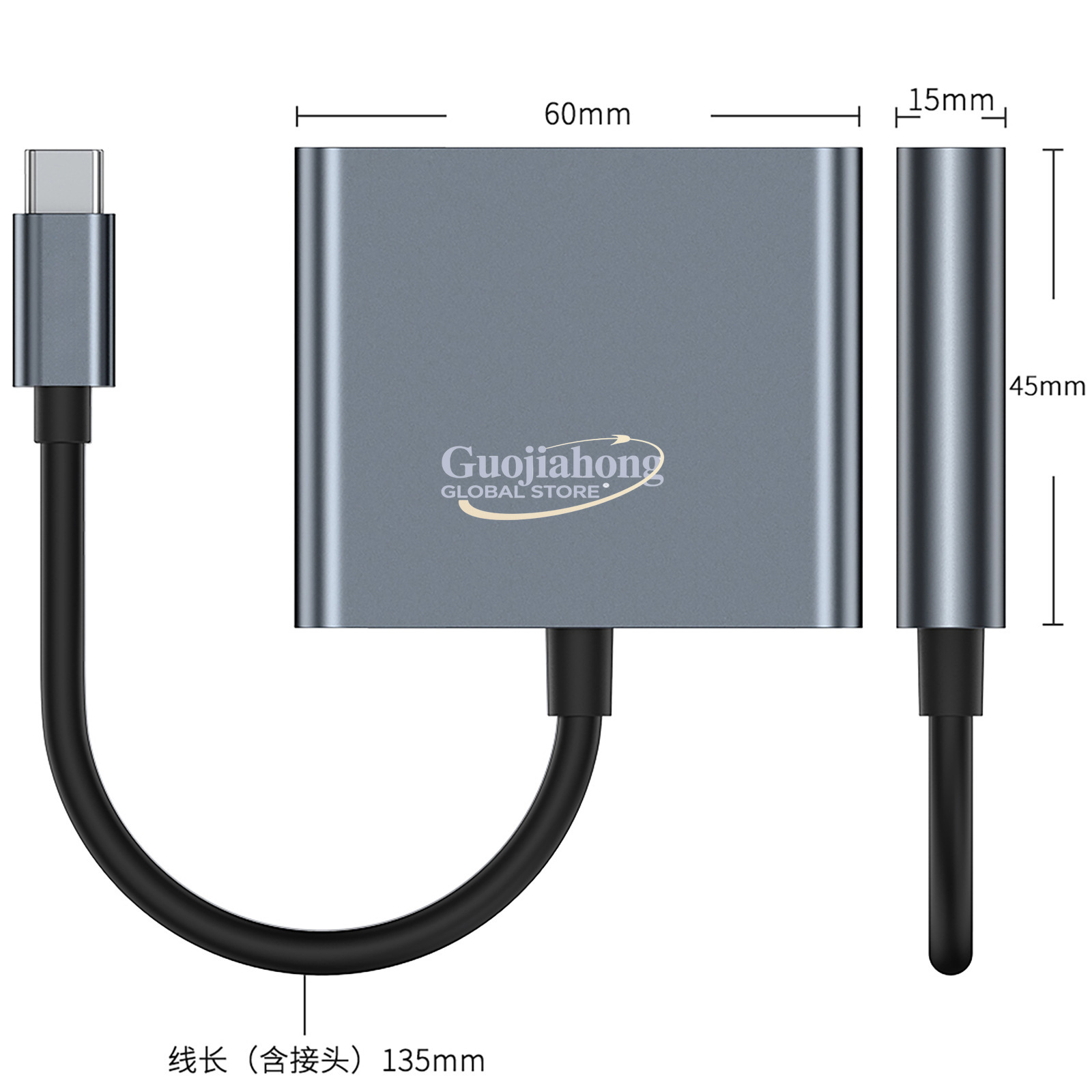 Cross-border usb-c to hd three - Usb Hub Type C 评论和价格