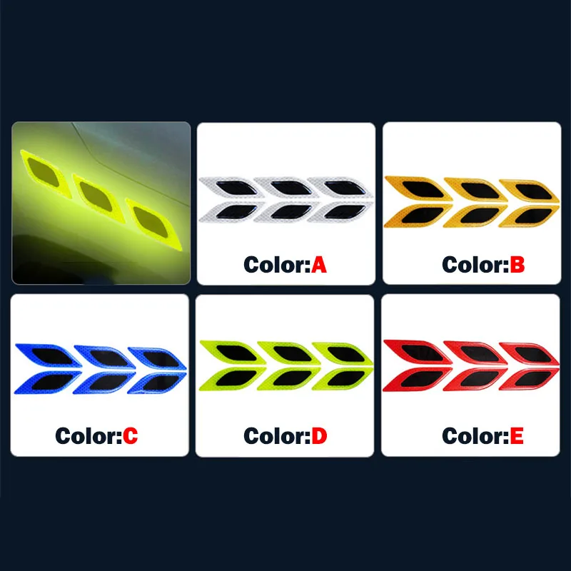 6pcs/Set Car Reflective Sticke - Tablet Accessories Set 评论和价格