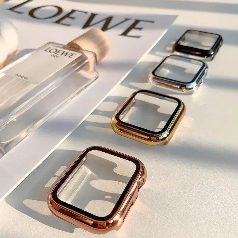Glass+case For Apple Watch ban - Tablet Accessories For Girls 评论和价格