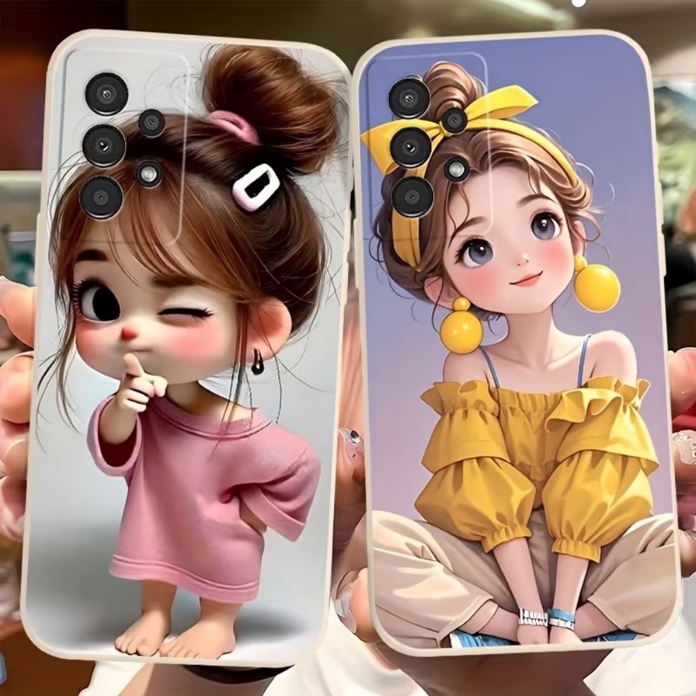 Cute Cartoon Girl Pattern Desi - Tablet Accessories For Girls 评论和价格