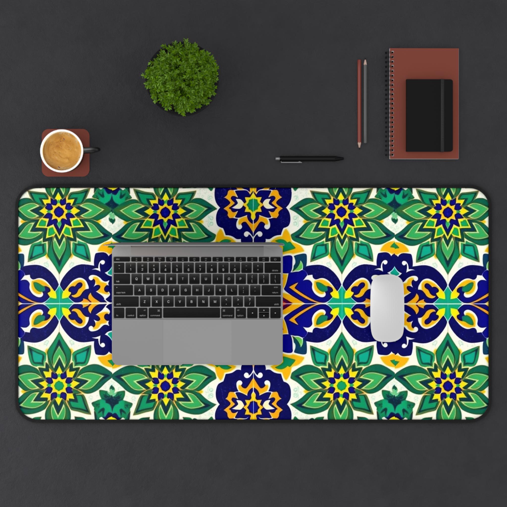 Colorful Floral Table Mat, Sty - Office Table Accessories Unique 评论和价格