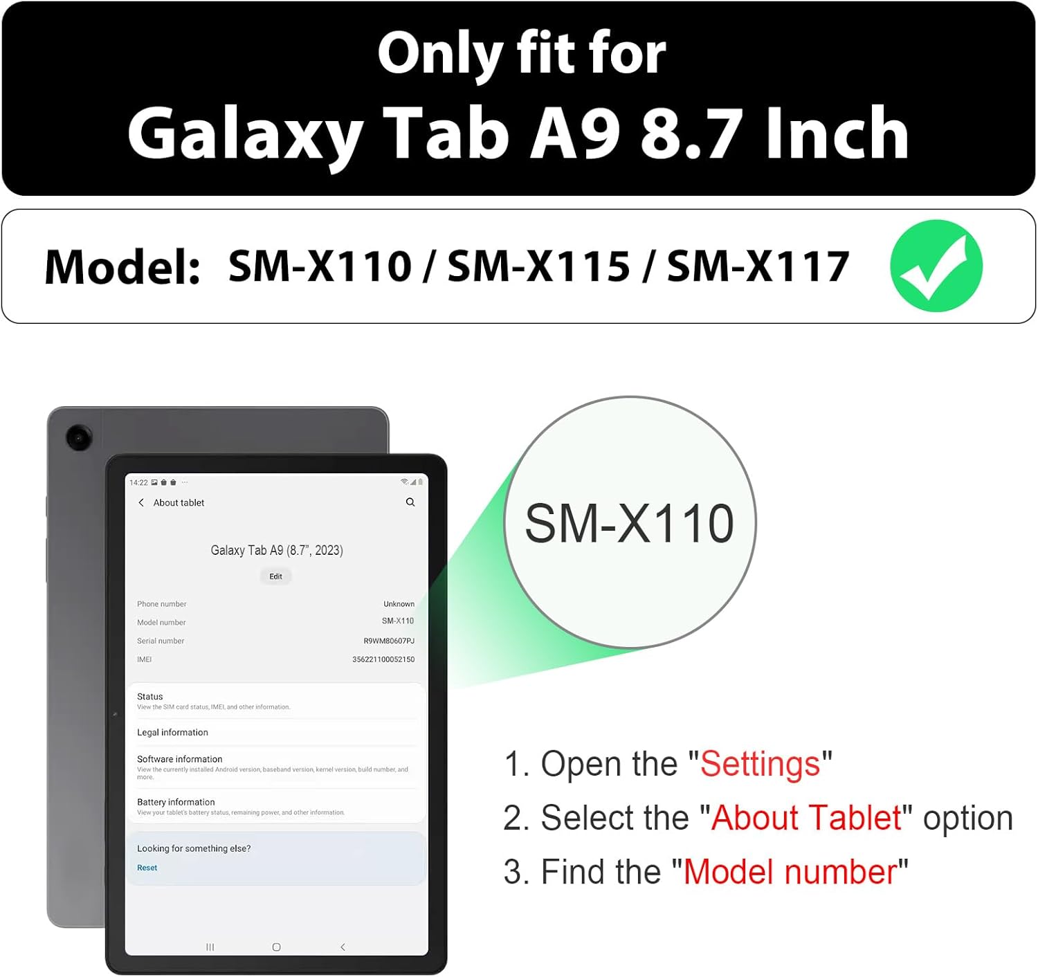 For Samsung Galaxy Tab A9 2023 - Remarkable Tablet Accessories 评论和价格